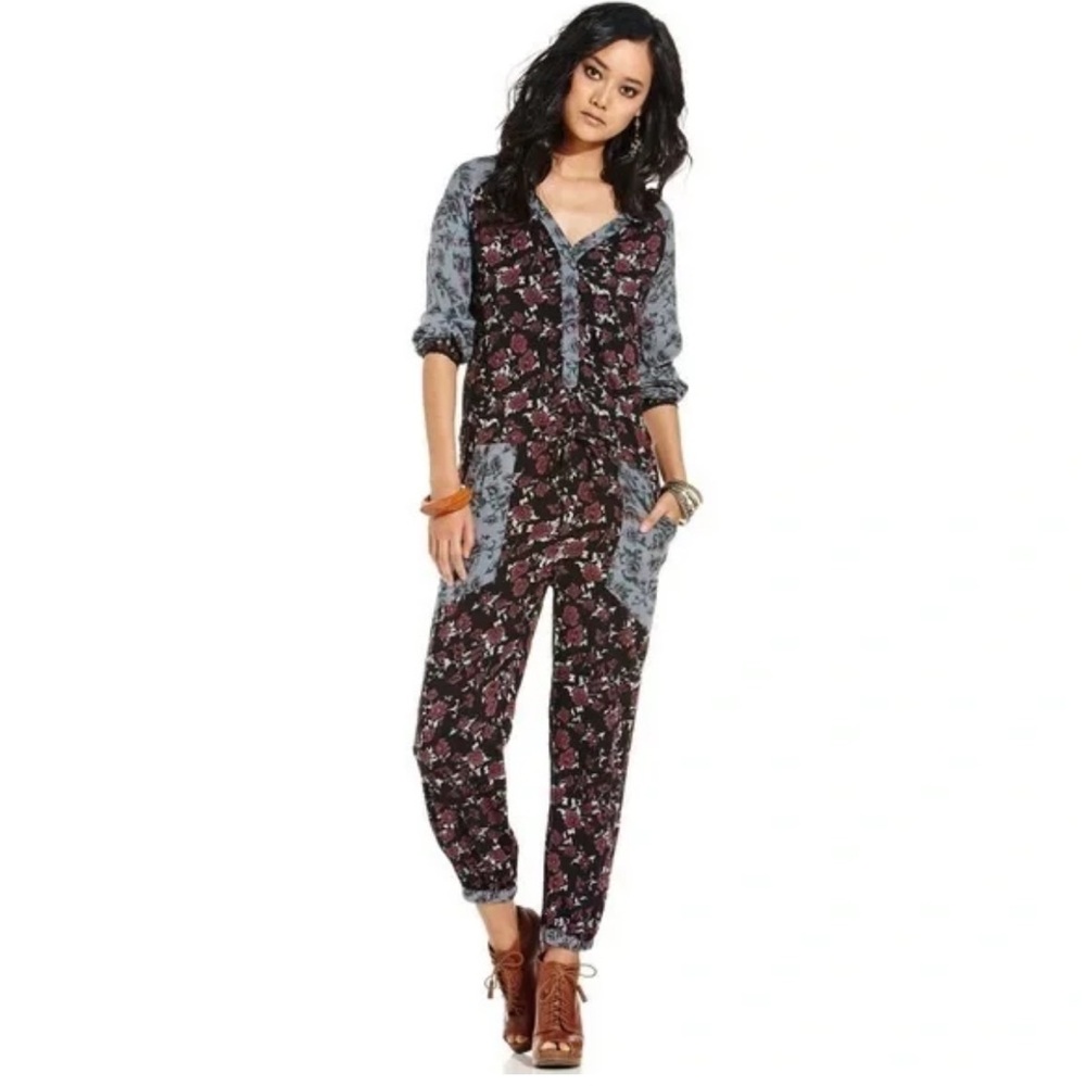 Free People Multicolor Patterned Jumpsuit